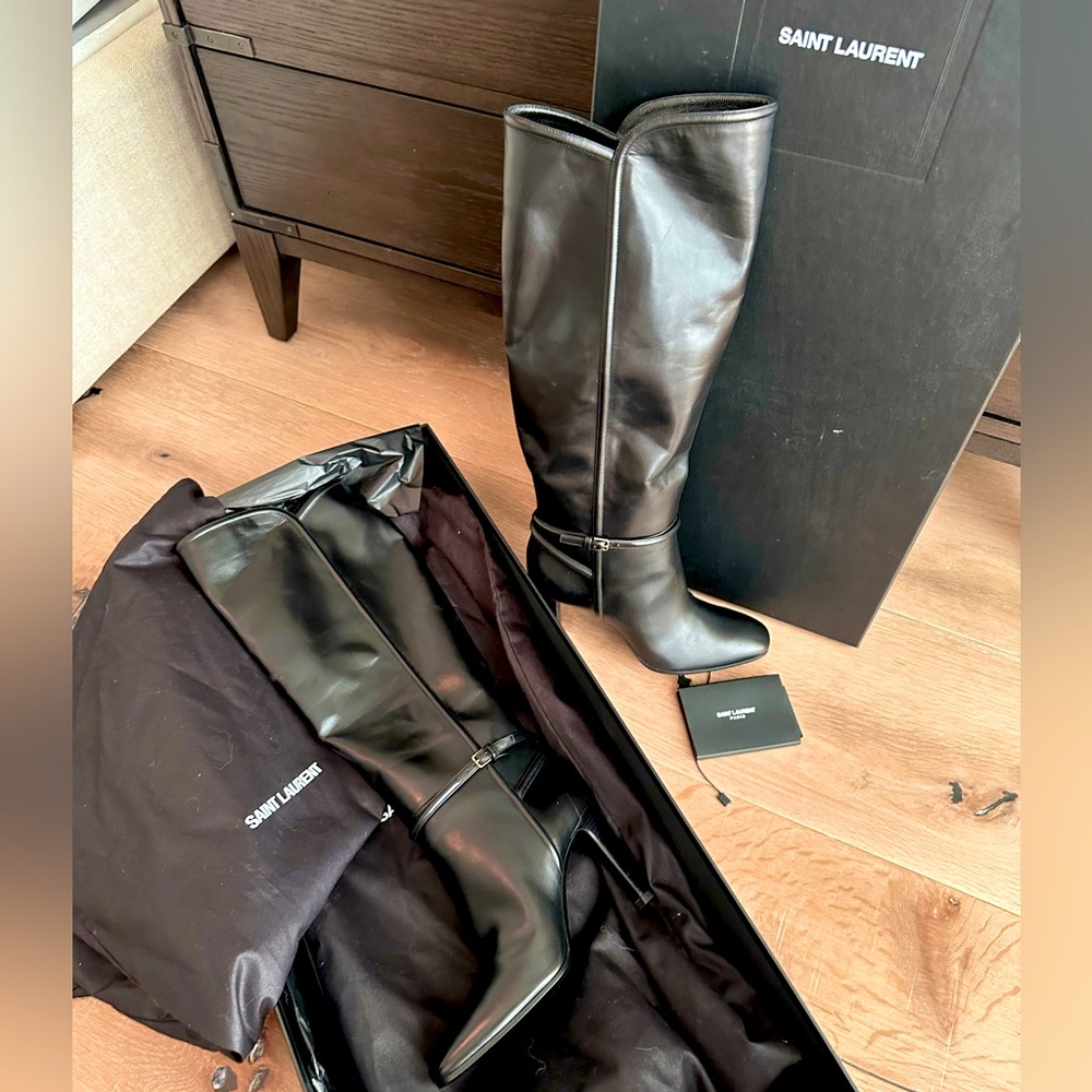 SAINT LAURENT Jane 90 Ankle Boot - black